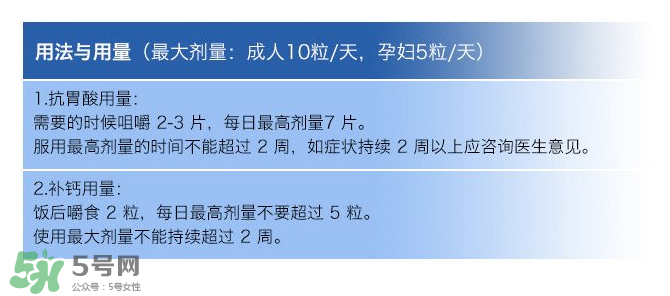 TUMS抗胃酸咀嚼钙片使用说明  TUMS抗胃酸咀嚼钙片说明书