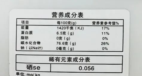 富硒大米的限制