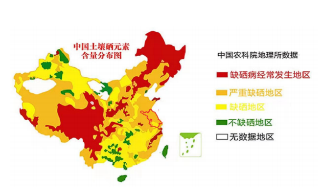 我国缺硒与补硒情况