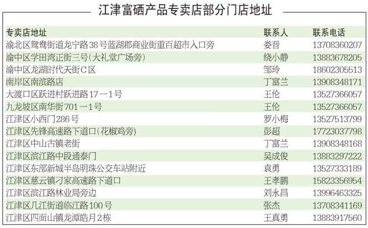 重庆富硒产品专卖店