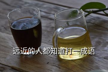 远近的人都知道打一成语