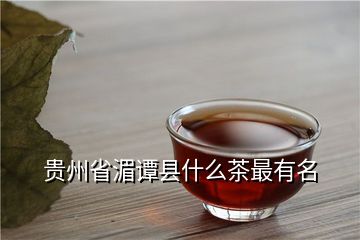 贵州省湄谭县什么茶最有名